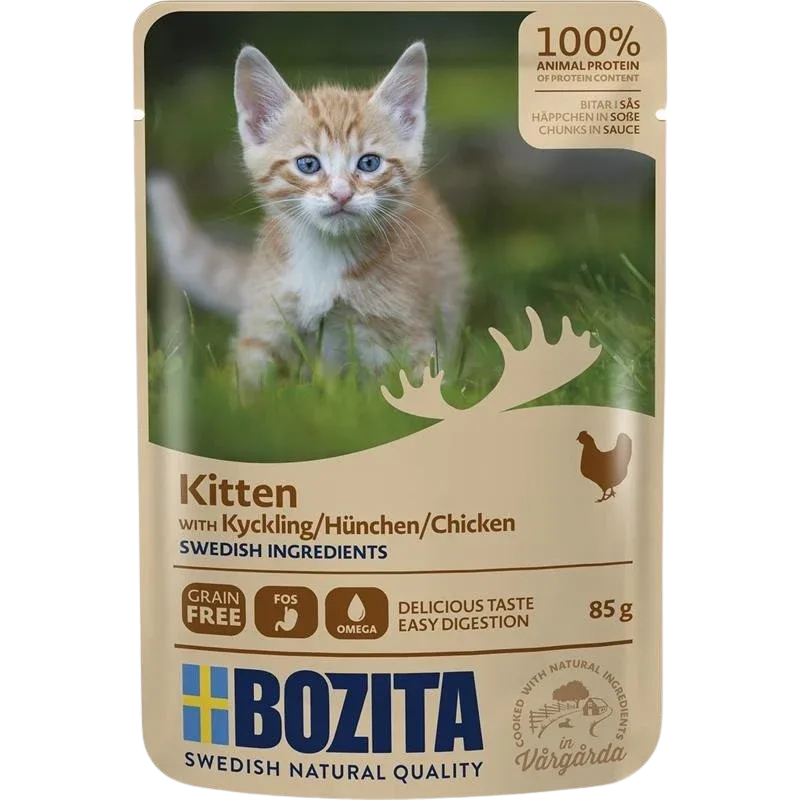 Bozita Häppchen in Soße für Kitten Hühnchen 85 g
