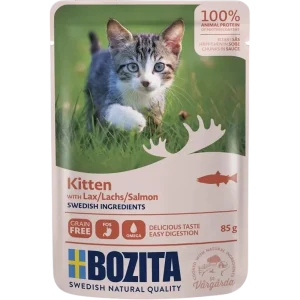 Bozita Häppchen in Soße für Kitten Lachs 85 g