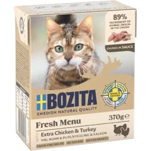 Bozita Häppchen in Soße Hühnchen & Pute 370 g