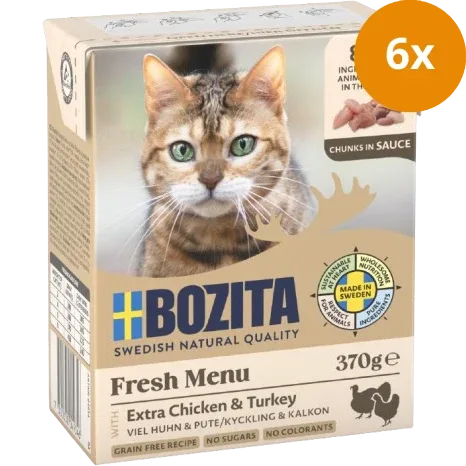 Bozita Häppchen in Soße Hühnchen & Pute 370 g - Image 2