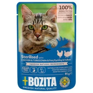 Bozita Häppchen in Soße Sterilised 12 x 85 g Geflügel