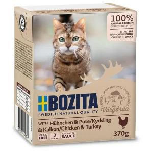 Bozita Katze Chunks mit Huhn&Pute