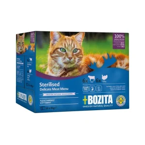 Bozita Pouch-Beutel Sterilised Häppchen in Gelee mit Fleisch Multibox