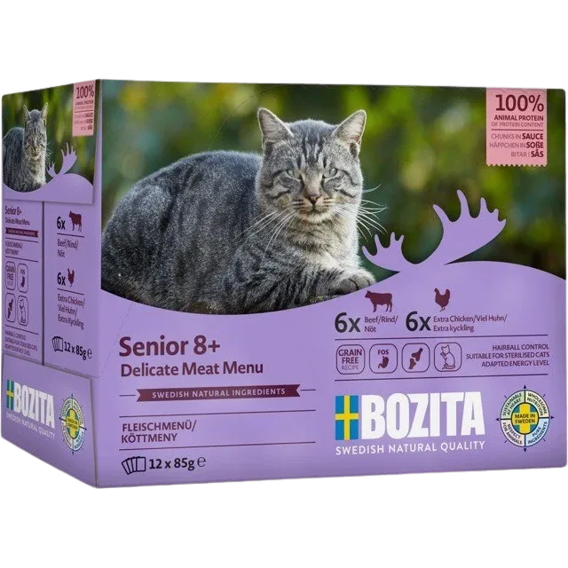 Bozita Pouch Senior Fleisch Menü Häppchen in Sauce 1020 g