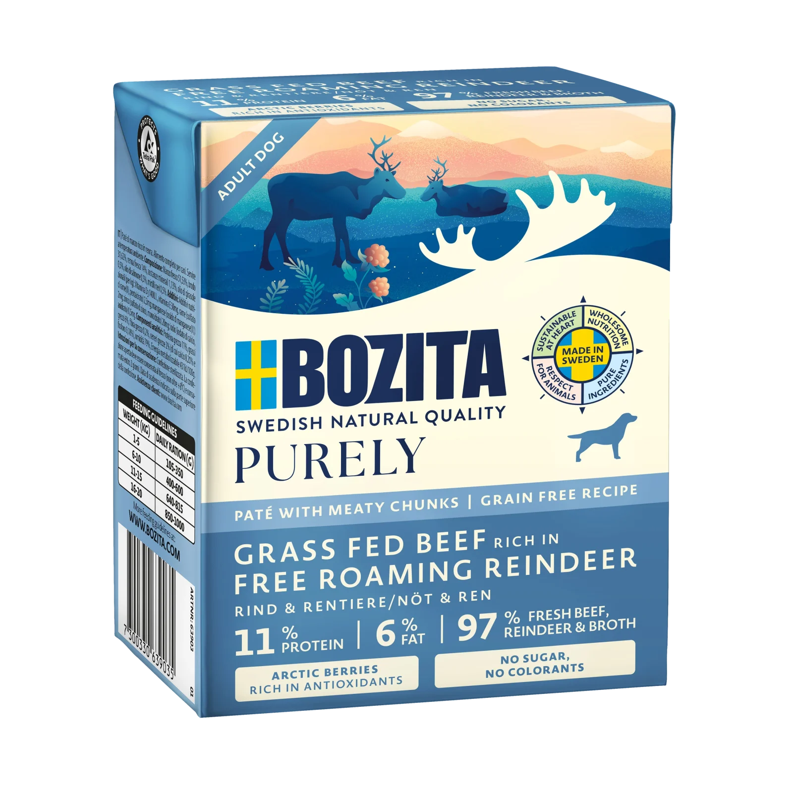 Bozita Purely Paté mit Rentier 370 g Tetra