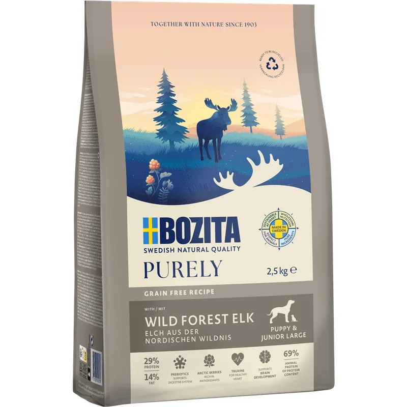 Bozita Purely Puppy & Junior Large Elch getreidefrei