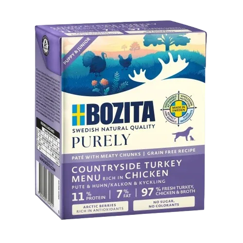 Bozita Purely Puppy & Junior Paté mit Pute 370 g Tetra