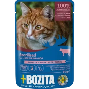 Bozita Sterilised Häppchen in Gelee PB mit Rind 85 g