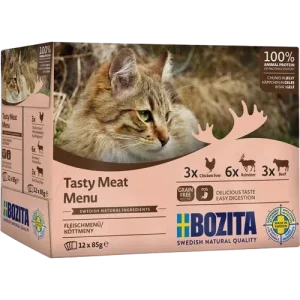 Bozita Tasty Meat Menu Häppchen in Gelee Multibox 1020 g