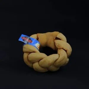 Bravo LN Donut geflochten Bacon 12-15 cm (5-6 Zoll) – Leckerer Kauspaß für Hunde