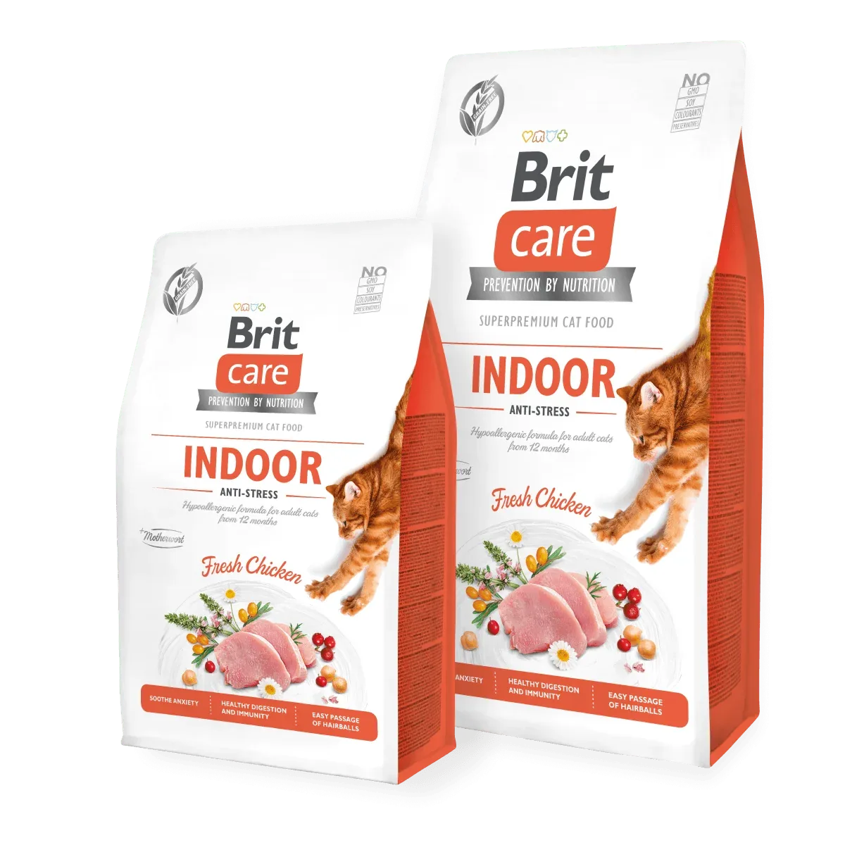 BRIT Care Grainfree Trockenfutter Katze Indoor - Anti-Stress - Fresh Chicken