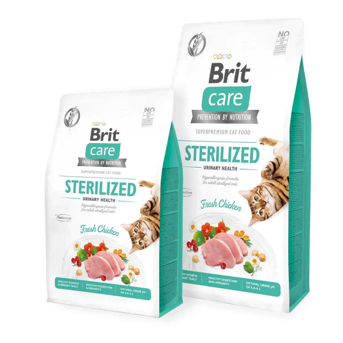 BRIT Care Grainfree Trockenfutter Katze Sterilized - Urinary Health - Fresh Chicken