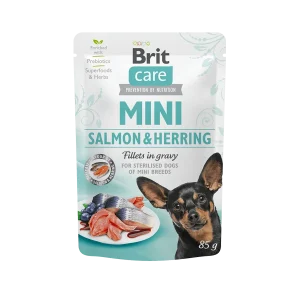 BRIT Care Mini Grainfree Hund Nassfutter Sterilised - Salmon & Herring Fillets in Gravy