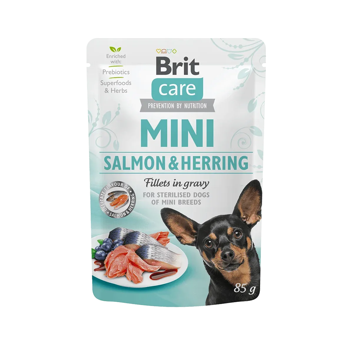 BRIT Care Mini Grainfree Hund Nassfutter Sterilised - Salmon & Herring Fillets in Gravy