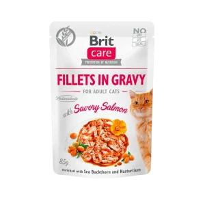 BRIT Care Nassfutter Katze Fillets in Gravy with Savory Salmon
