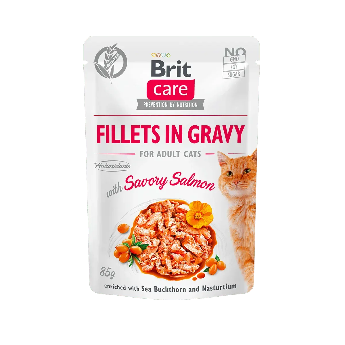 BRIT Care Nassfutter Katze Fillets in Gravy with Savory Salmon