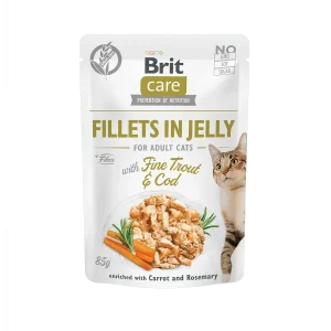 BRIT Care Nassfutter Katze Fillets in Jelly with Fine Trout & Cod