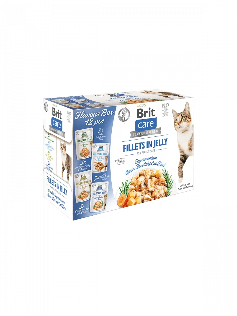 BRIT Care Nassfutter Katze Flavour box - Fillet in Jelly