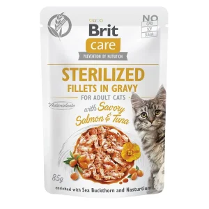 BRIT Katze Fillets in Gravy Salmon&Tuna Sterilized