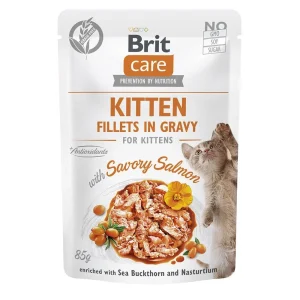 BRIT Kitten Fillets in Gravy Salmon