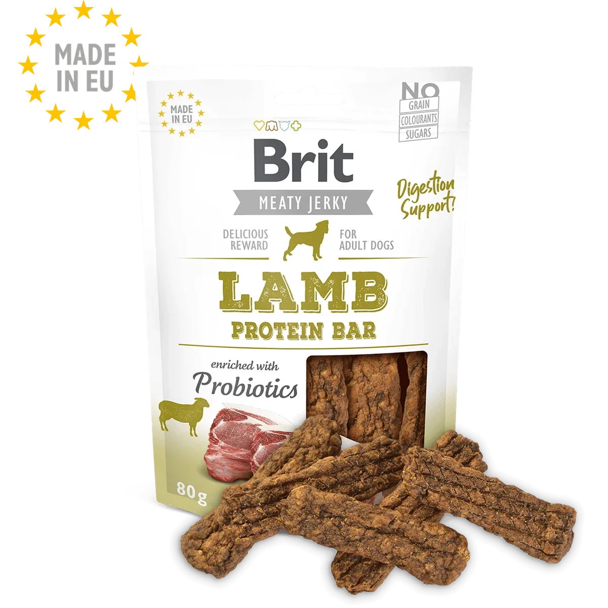 BRIT Meaty Jerkys Hund Lamb Protein Bar - Lamm Protein-Riegel