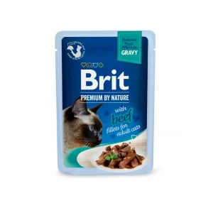 BRIT Premium by Nature Cat Delicate Fillets in Gravy with Beef