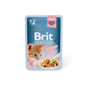 BRIT Premium by Nature Cat Delicate Fillets in Gravy with Chicken for Kitten
