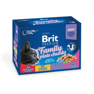 BRIT Premium by Nature Cat Family Plate