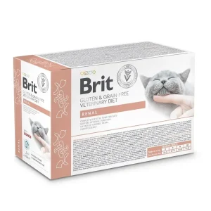 BRIT Veterinary Diet Cat Fillets in Gravy Renal
