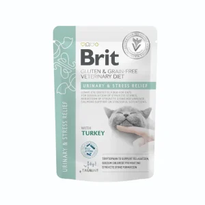 BRIT Veterinary Diet Cat Fillets in Gravy Urinary & Stress Relief