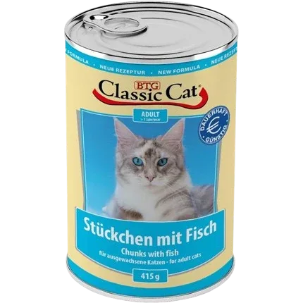 BTG Classic Cat Dose Stückchen mit Fisch 415 g