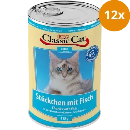 BTG Classic Cat Dose Stückchen mit Fisch 415 g - Image 2