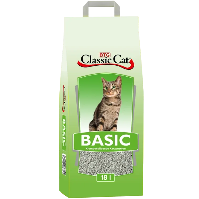 BTG Classic Cat Katzenstreu Basic Bentonit 18 Liter