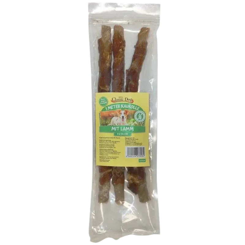 BTG Classic Dog 1m Kaurolle mit Lamm 3 x 34 cm