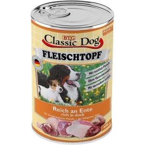 BTG Classic Dog Fleischtopf Pur Reich an Ente 400 g