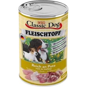 BTG Classic Dog Fleischtopf Pur Reich an Pute 400 g