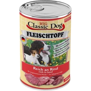 BTG Classic Dog Fleischtopf Pur Reich an Rind 400 g
