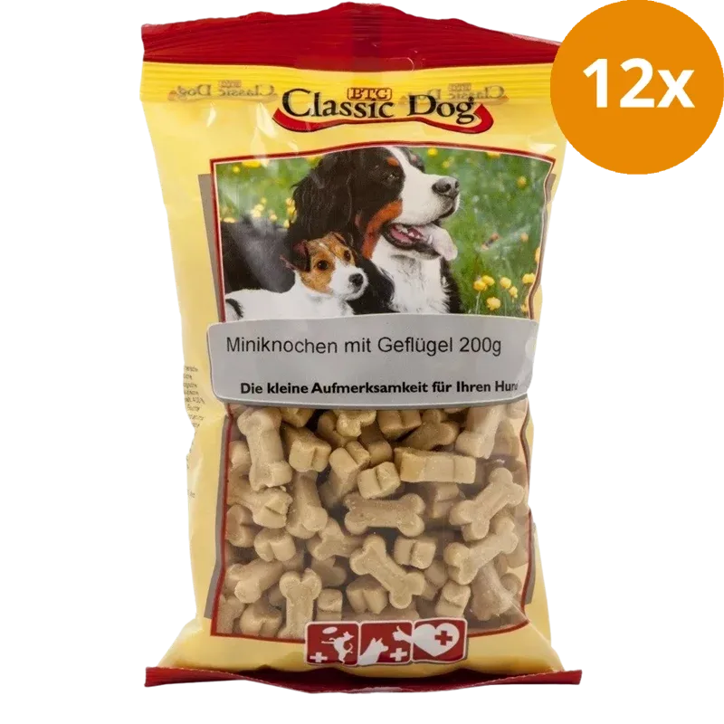 BTG Classic Dog Mini Knochen Geflügel 200 g - Image 2