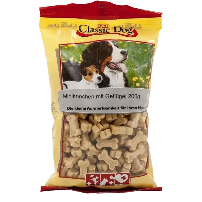 BTG Classic Dog Mini Knochen Geflügel 200 g