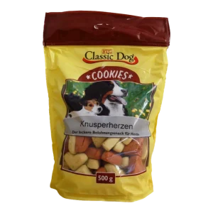BTG Classic Dog Snack Cookies Knusperherzen 500 g
