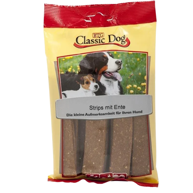 BTG Classic Dog Snack-Strips Ente 200 g