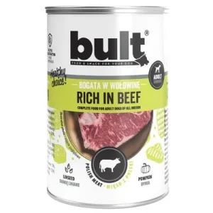 BULT Nassfutter für Hunde – Alleinfuttermittel Dose 400 g Rind