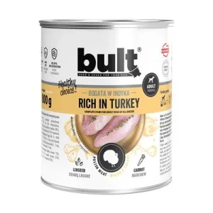 BULT Nassfutter für Hunde – Alleinfuttermittel Dose 800 g Pute
