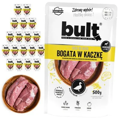 BULT Nassfutter für Hunde Beutel 20 x 500 g Ente