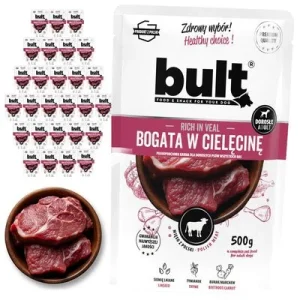 BULT Nassfutter für Hunde Beutel 30 x 500 g Kalbfleisch