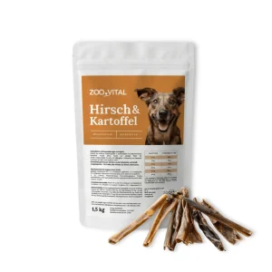 Bundle: zooVital Hirsch & Kartoffel + Hirschhaut gerollt