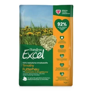 Burgess Excel Futterheu mit Löwenzahn und Ringelblume 1 kg