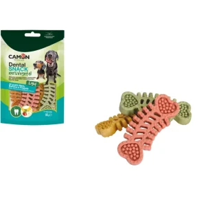 CAMON Veggie Dental Snack Fischgräte – Veganer Hundesnack zahnpflegend