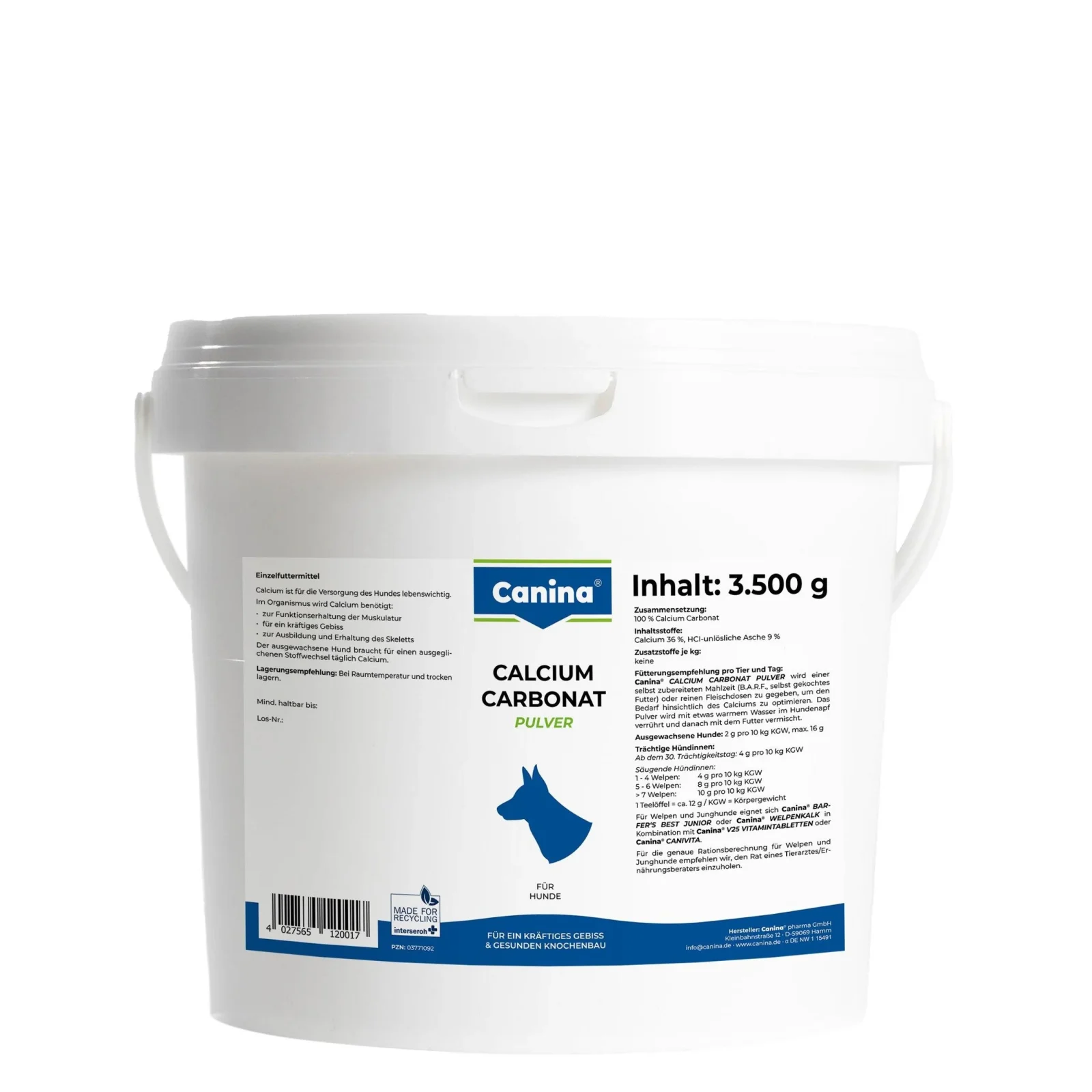 Canina Calcium Carbonat Pulver