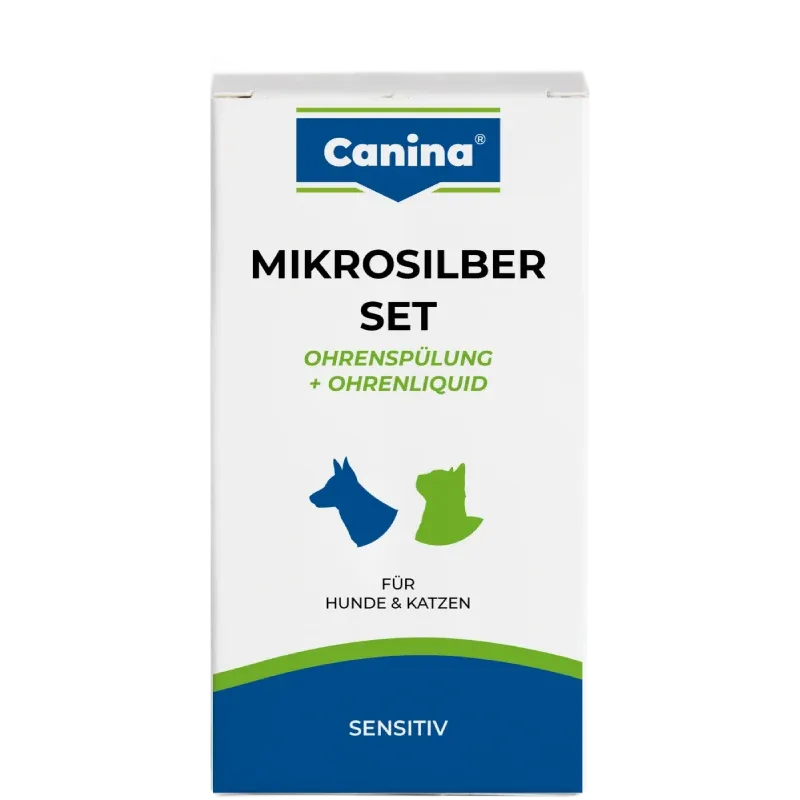 Canina Mikrosilber Set Ohrenspülung & Liquid